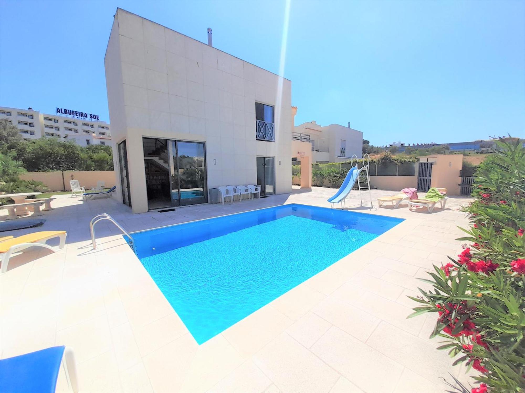 אלבופיירה Villa Paula With Private Pool Close To The Beach And Strip מראה חיצוני תמונה